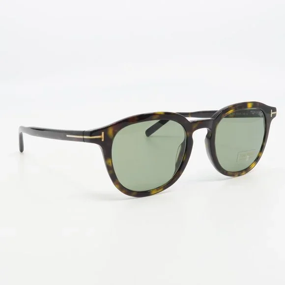 Tom Ford TF816 52N New Tortoise/ Green PAX Sunglasses 51mm with defect - Picture 3 of 6
